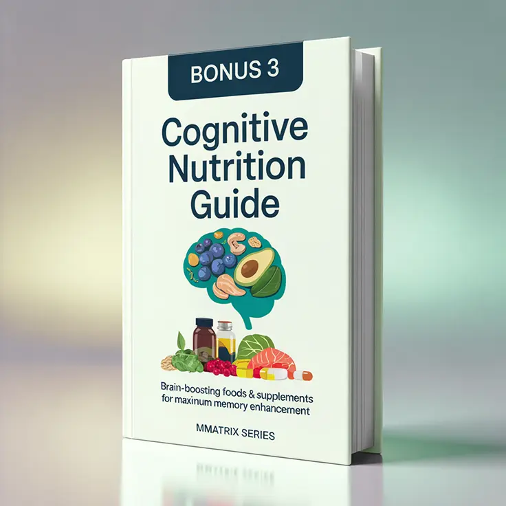 Memo Matrix bonus — Cognitive Nutrition Guide for brain-boosting meals
